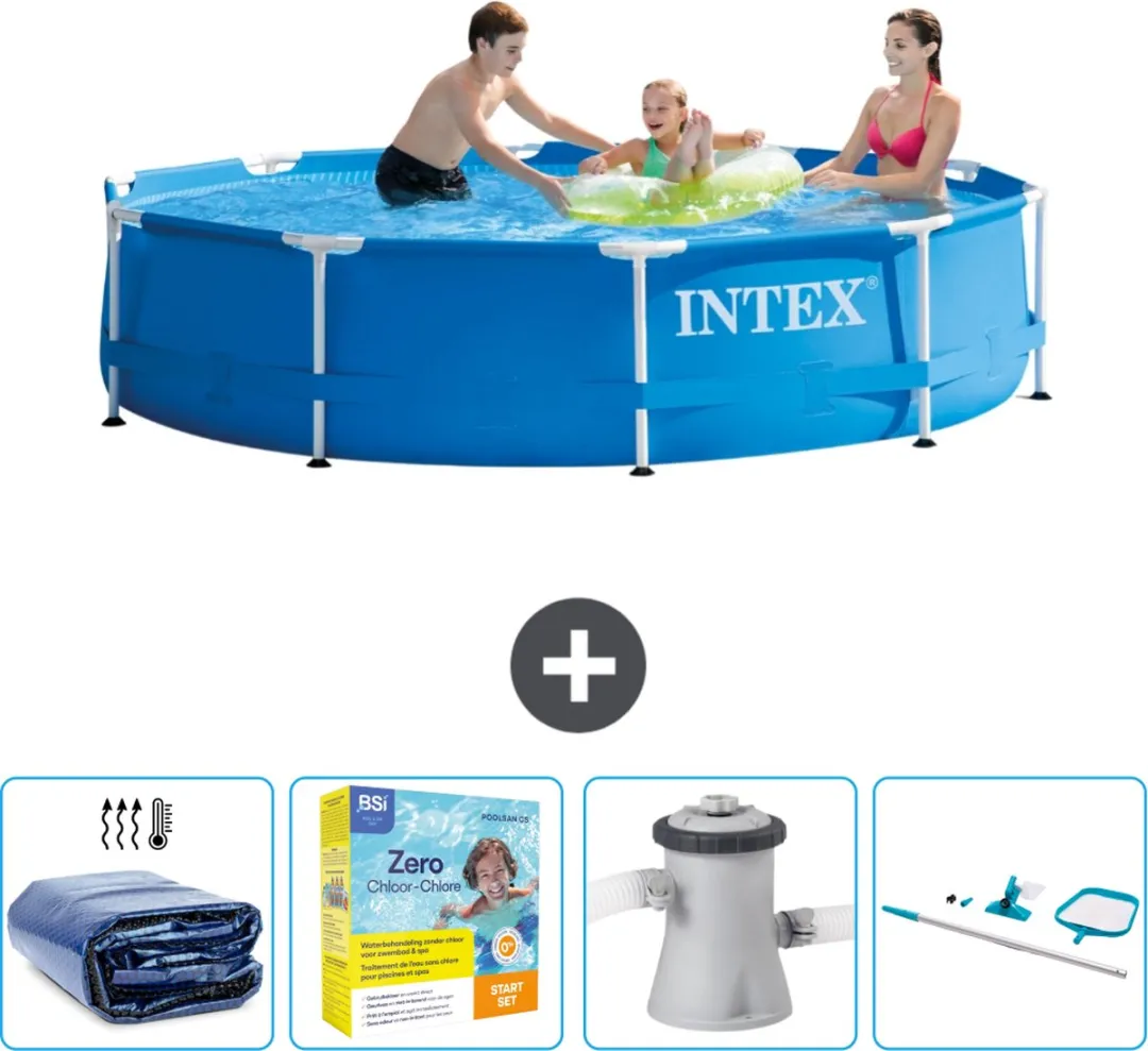 Intex 28200NP-Blauw Rond Frame Zwembad 305x76cm - Blauw - afbeelding 2 van 6