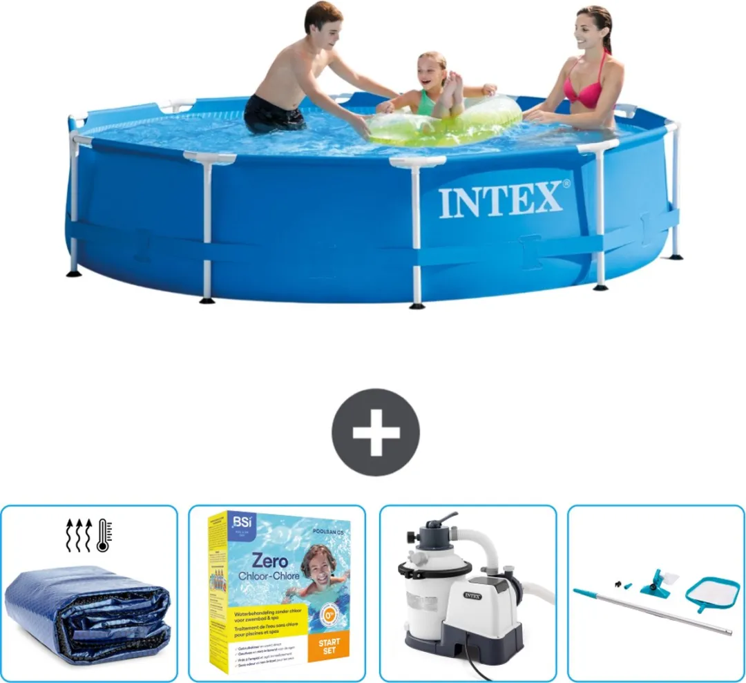 Intex 28200NP-Blauw Rond Frame Zwembad 305x76cm