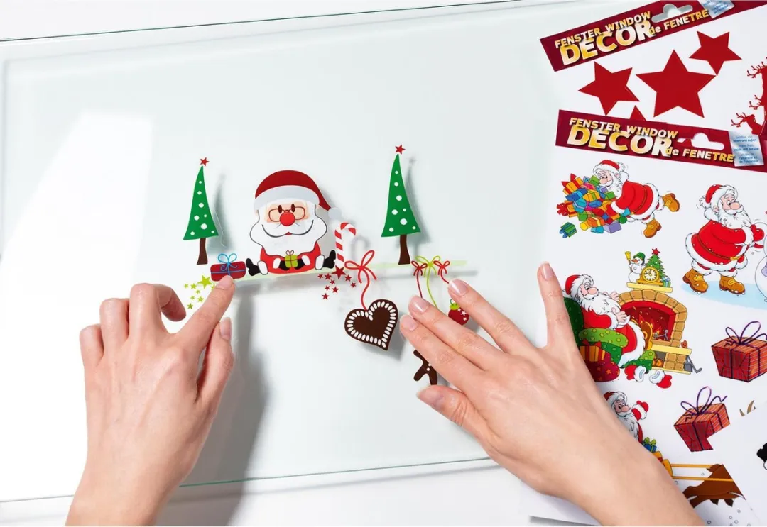 Herma Raamstickers Kerst Taferelen - 12 Stuks