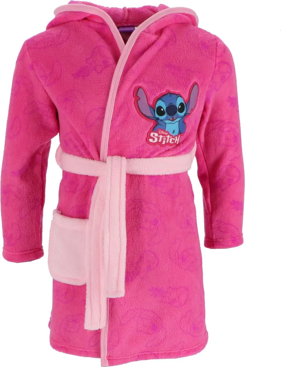 Disney Lilo & Stitch Badjas - Roze - Maat 98/104