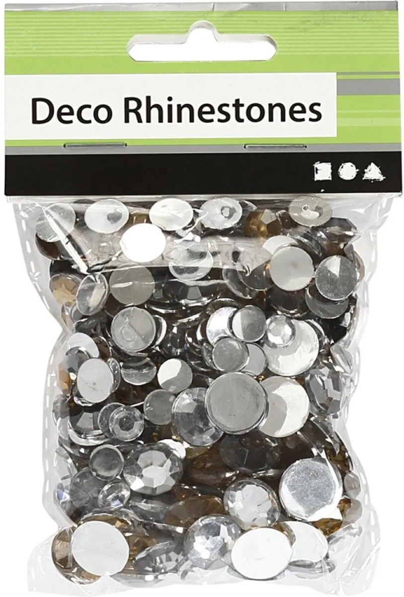 Creativ Company Strasstenen Harmonie Zilver 360 Stuks