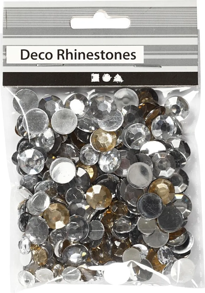 Creativ Company Strasstenen Harmonie Zilver 360 Stuks