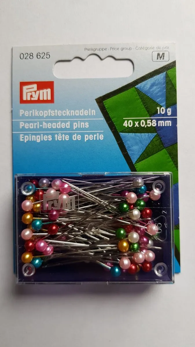 Prym Parelkopspelden 0,58 x 40mm - Staal gehard - 10g - Assorti kleuren