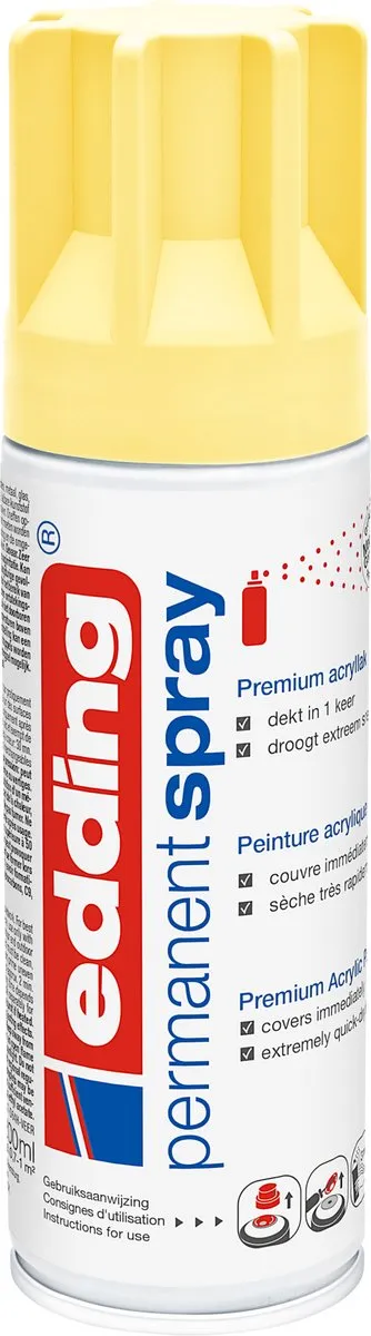 edding 5200 Spuitverf Pastelgeel Mat 200ml