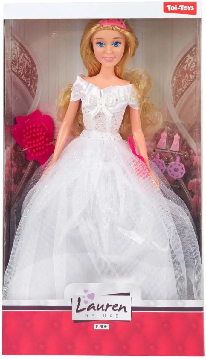 Toi-Toys Lauren Modepop Bruid met Accessoires - Multi