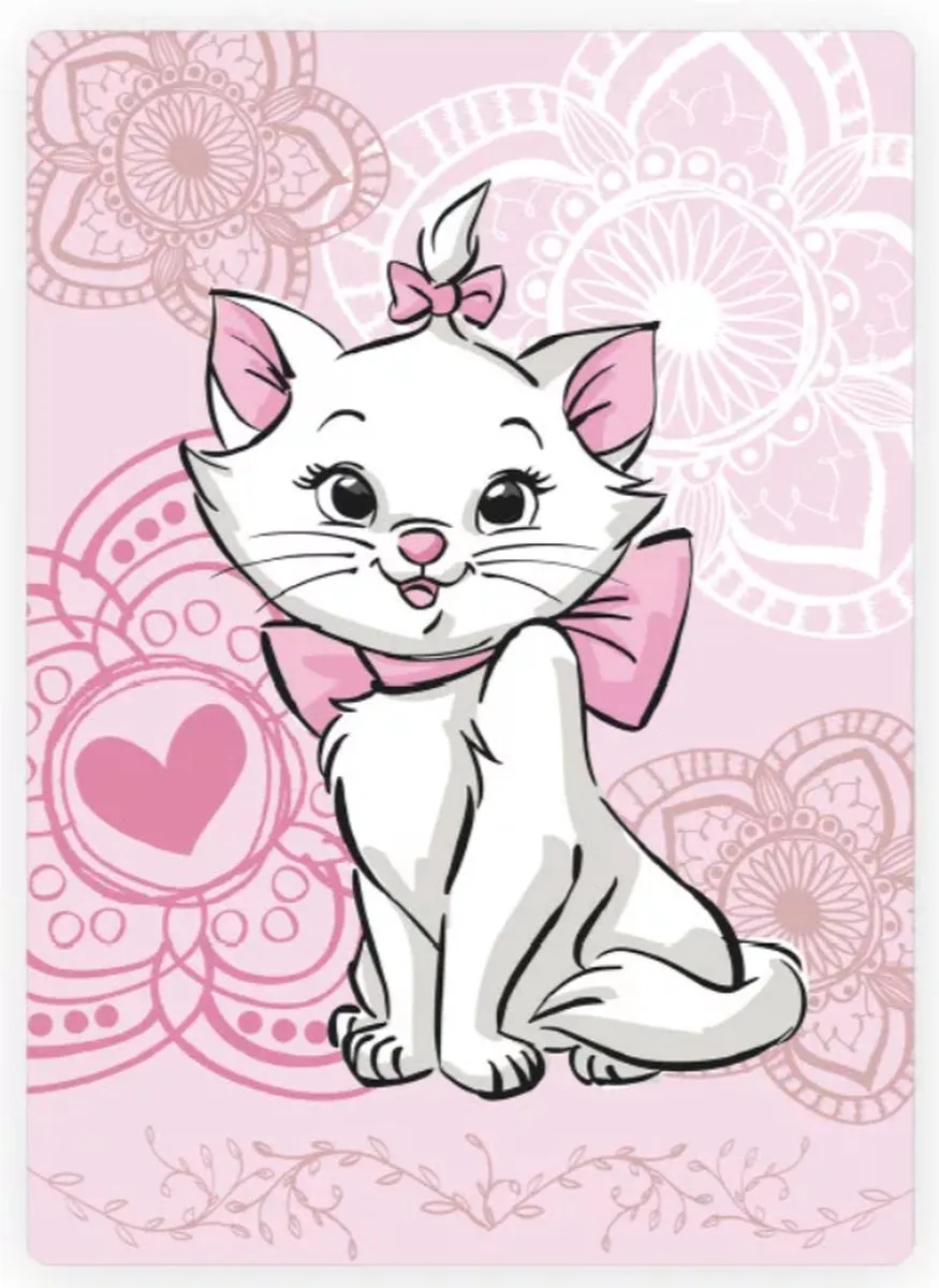 Disney Marie de Kat Fleece Dekentje 100x140cm