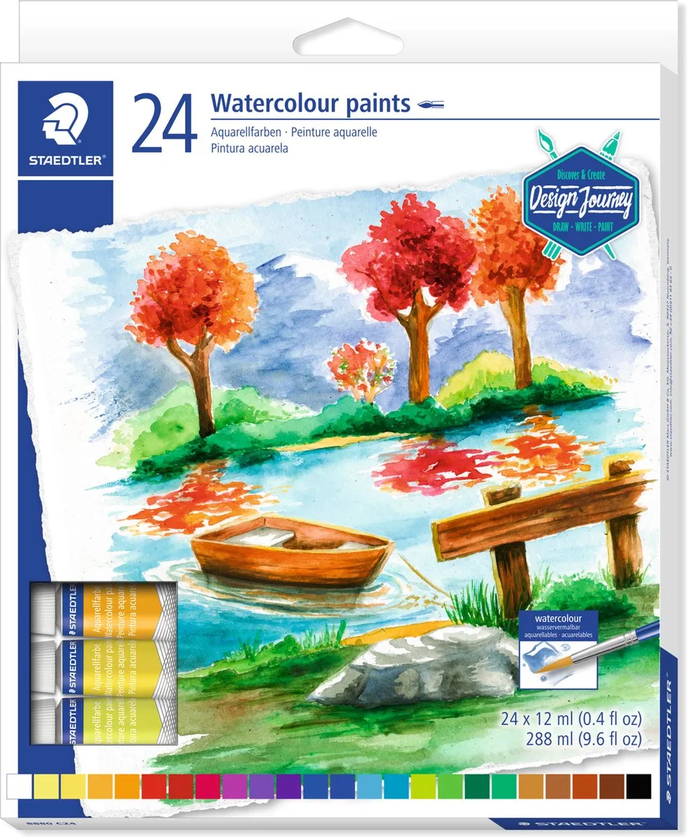 STAEDTLER Design Journey Aquarelverf Set 24x12ml