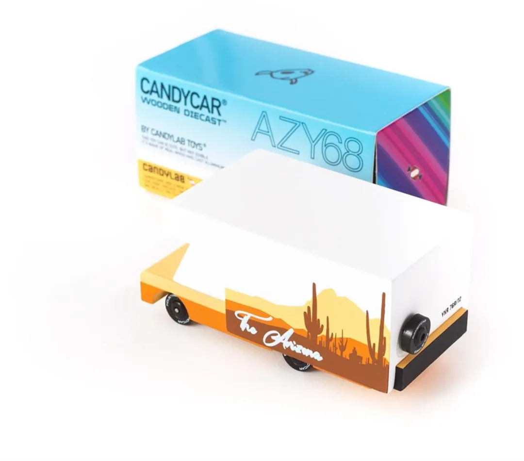 Candylab Toys Arizona RV AZY68 Houten Speelgoedauto - 10,2x4,8x5,1cm