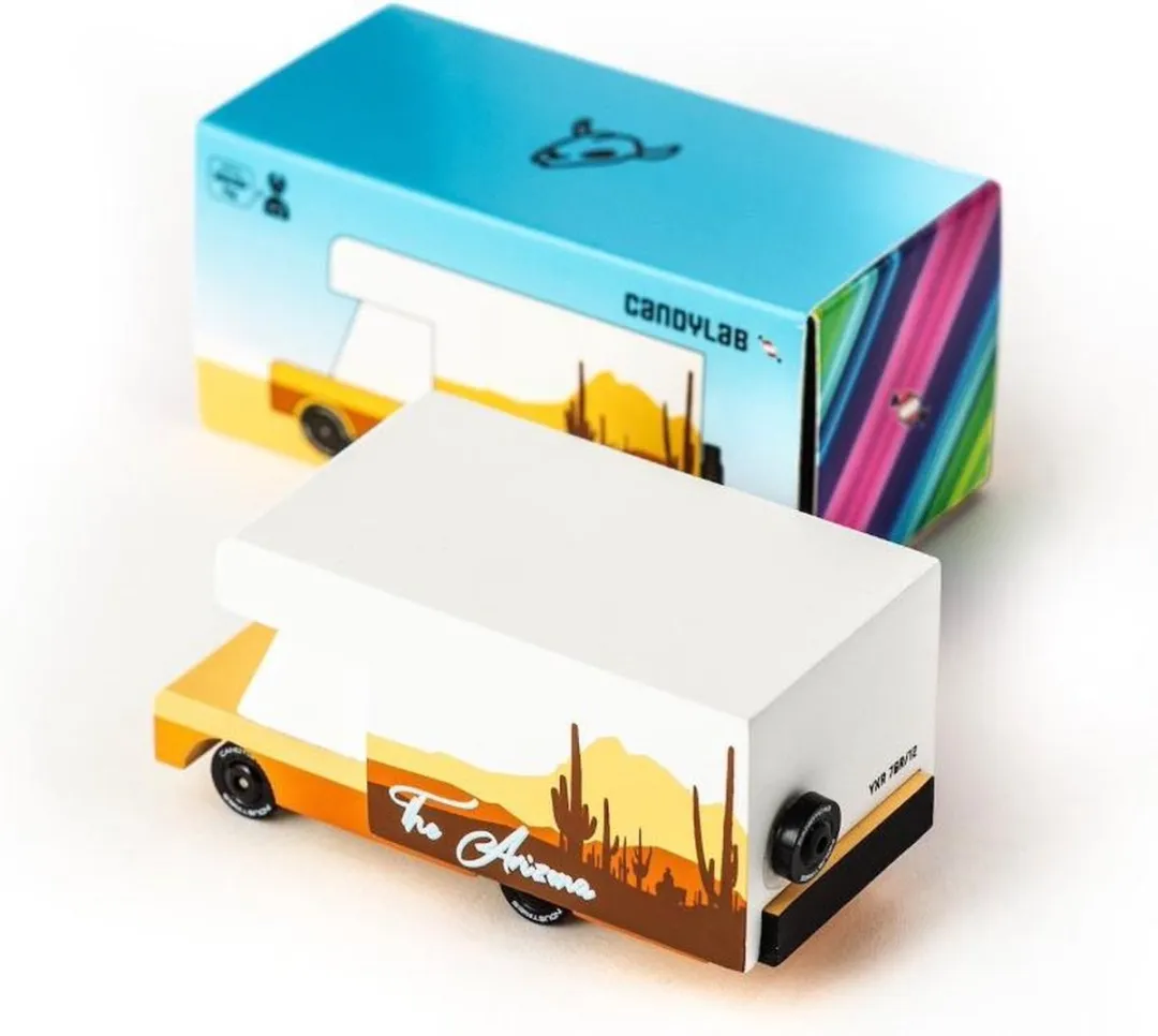 Candylab Toys Arizona RV AZY68 Houten Speelgoedauto - 10,2x4,8x5,1cm