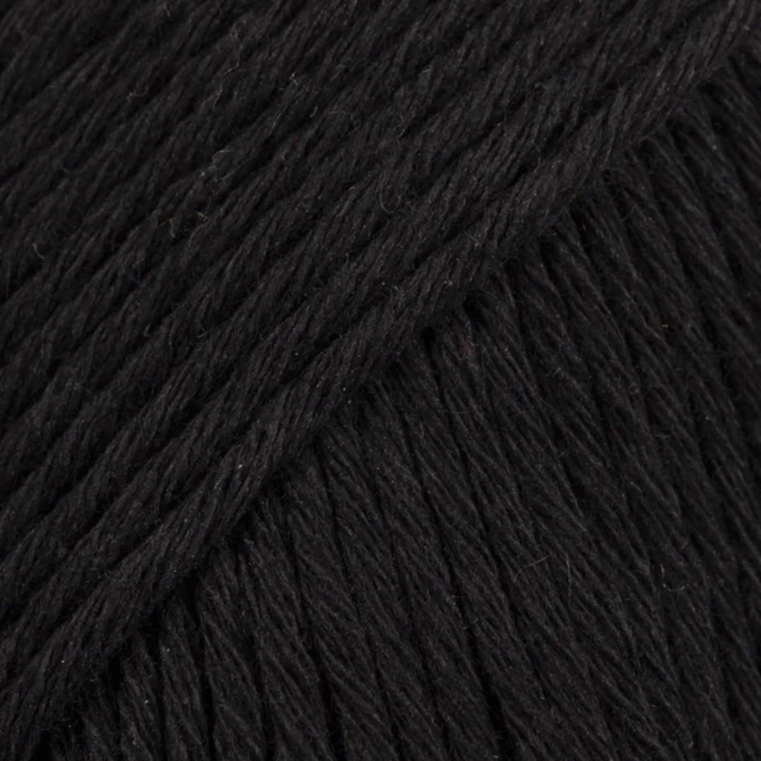 Drops Cotton Light Uni Zwart Garen