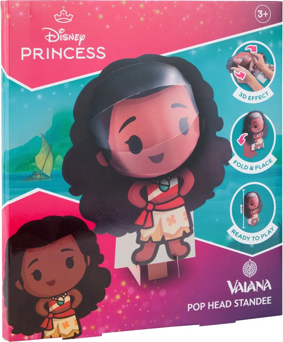 Disney Princess Vaiana 3D Pop Head Verzamelfiguur 20cm - afbeelding 6 van 6