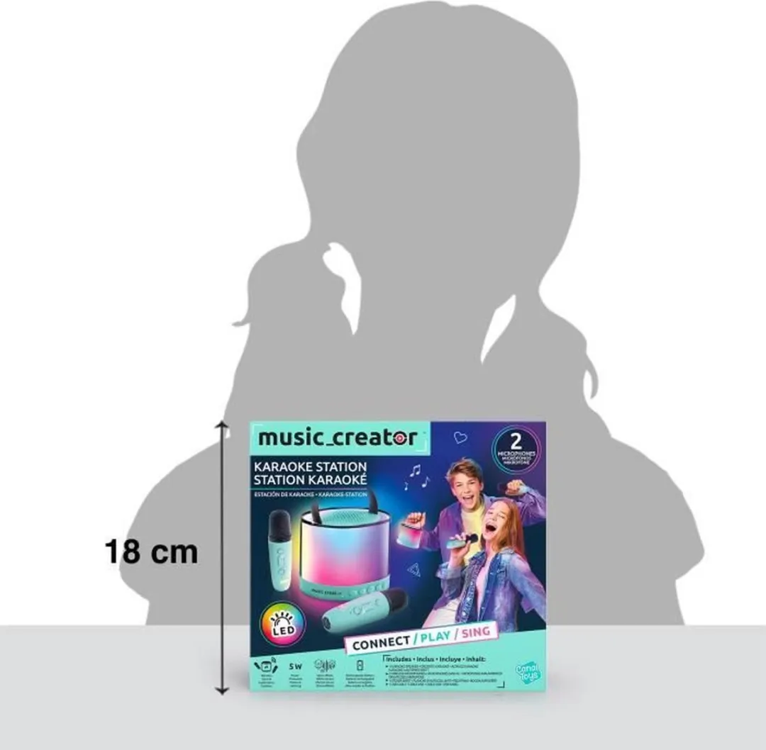Canal Toys Music Creator Mini Karaoke Station - 2 Microfoons - Multicolor - afbeelding 6 van 6