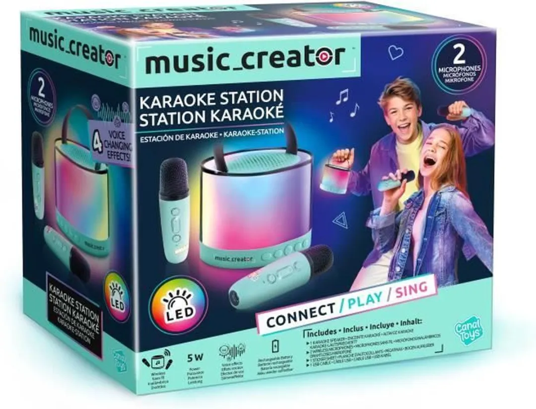 Canal Toys Music Creator Mini Karaoke Station - 2 Microfoons - Multicolor