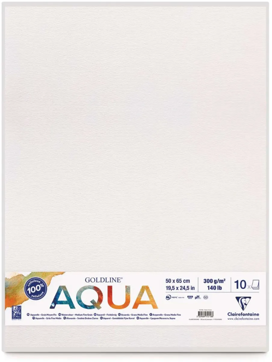 Clairefontaine Goldline Aquapad Aquarelpapier 50x65cm