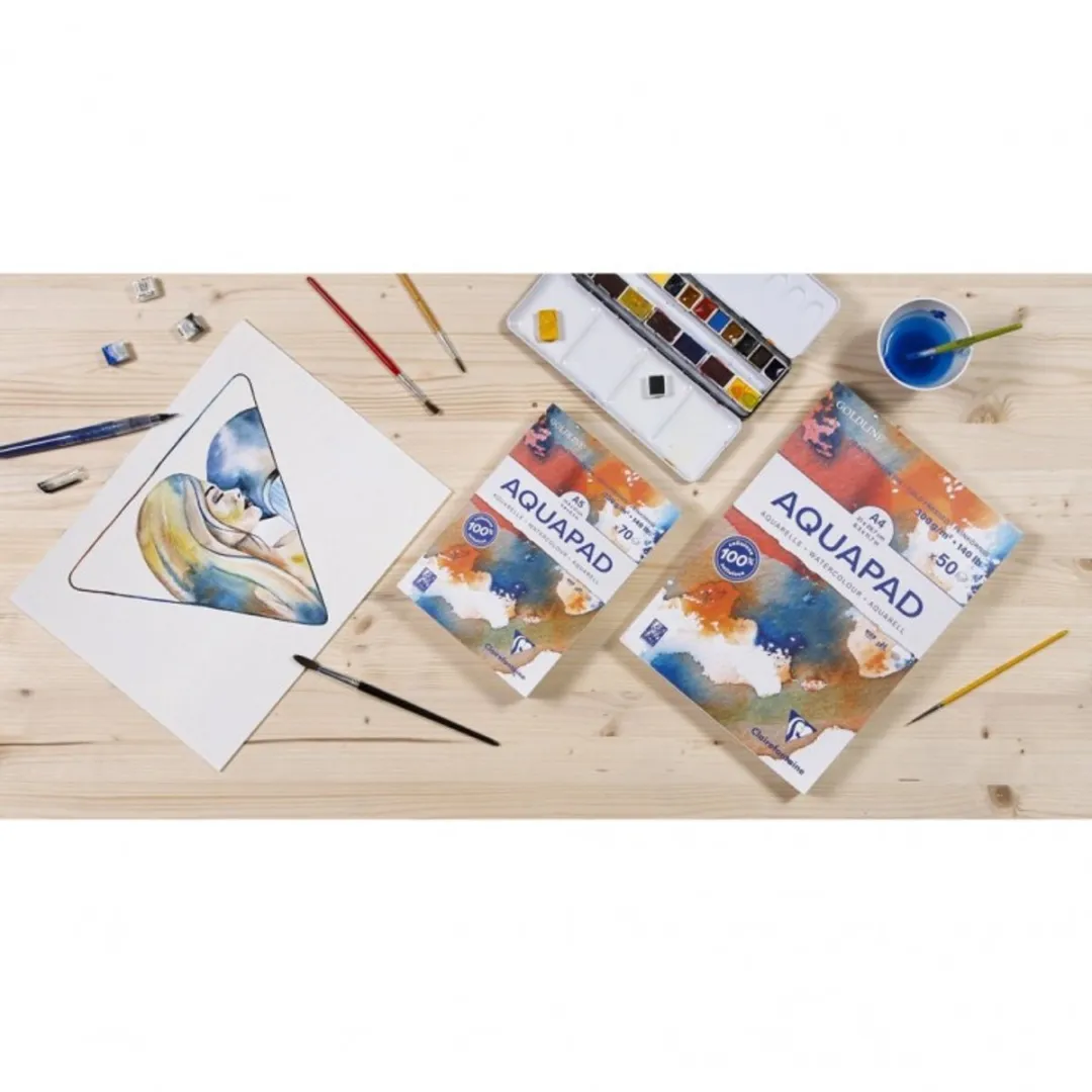 Clairefontaine Goldline Aquapad Aquarelpapier 50x65cm - 300g - 10 Vel