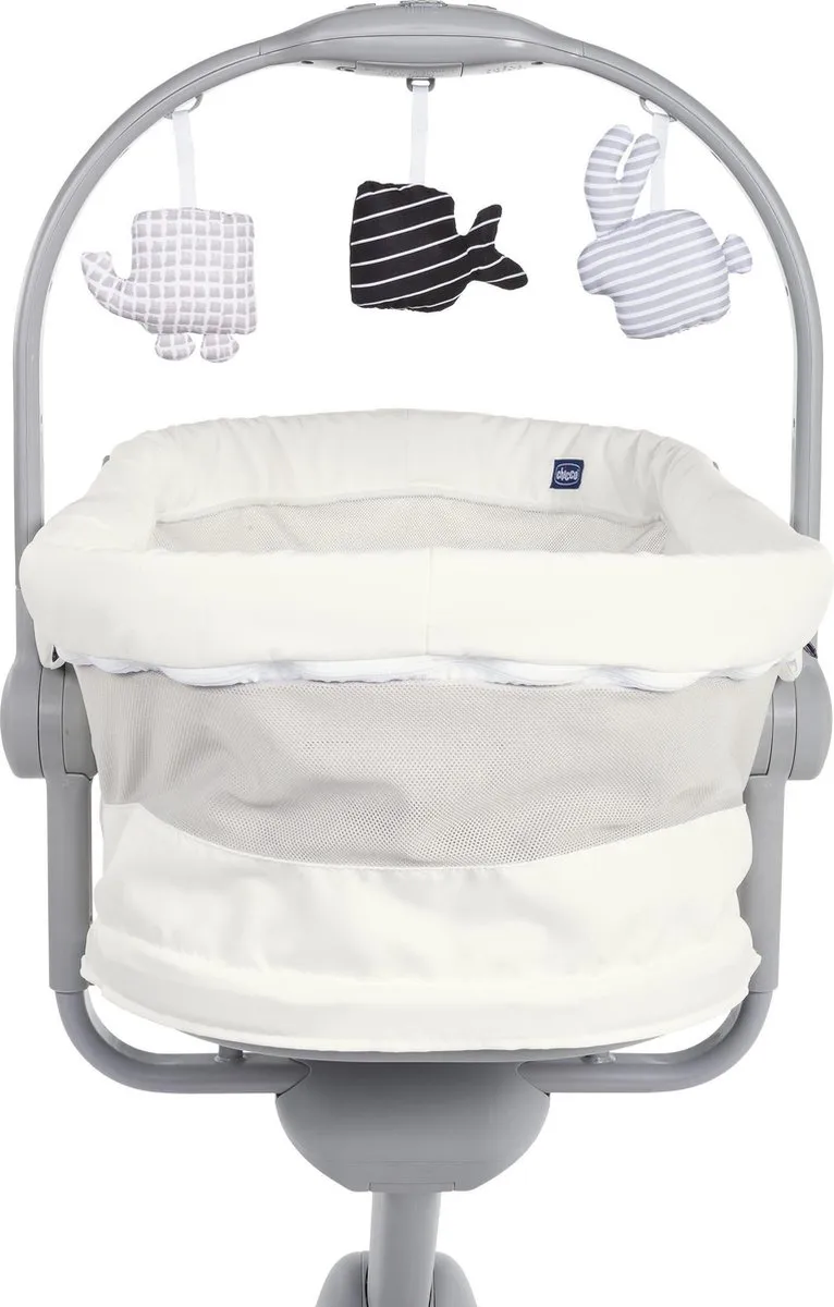 Chicco Baby Hug Air 4-in-1 Wieg/Kinderstoel Wit - afbeelding 3 van 6