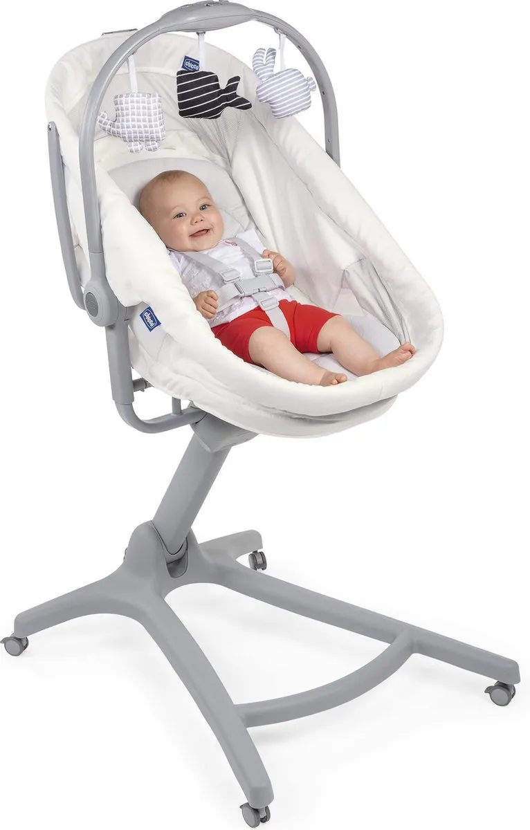 Chicco Baby Hug Air 4-in-1 Wieg/Kinderstoel Wit - afbeelding 5 van 6