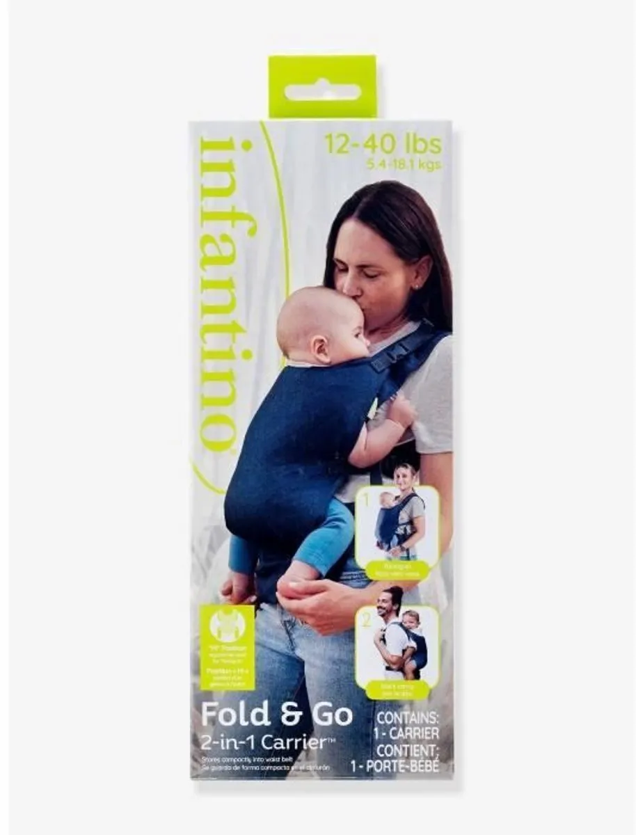 Infantino Fold n'Go Nomad Draagzak - Grijs