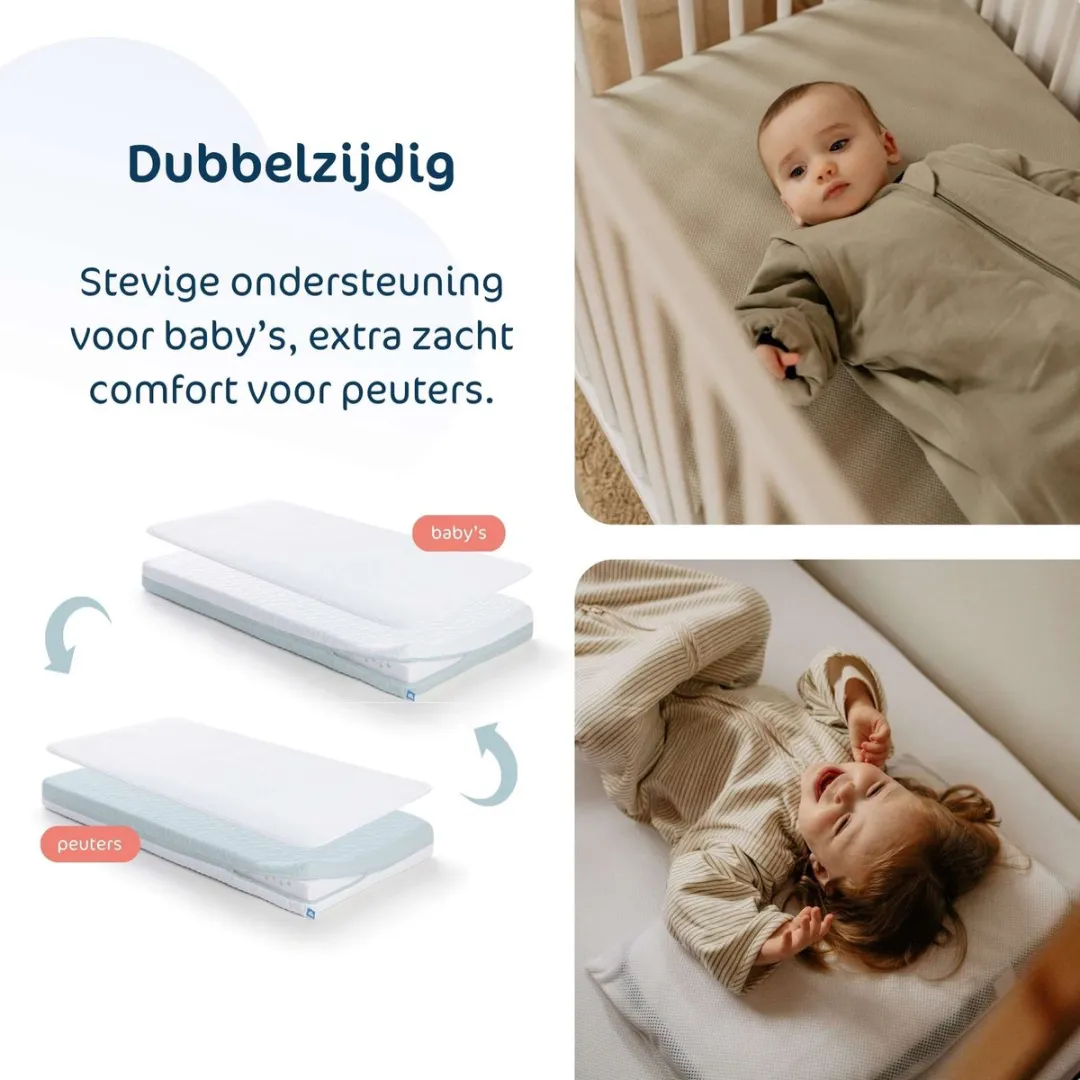 AeroSleep EvoDuo 2-in-1 Matraspakket 140x70cm - Wit