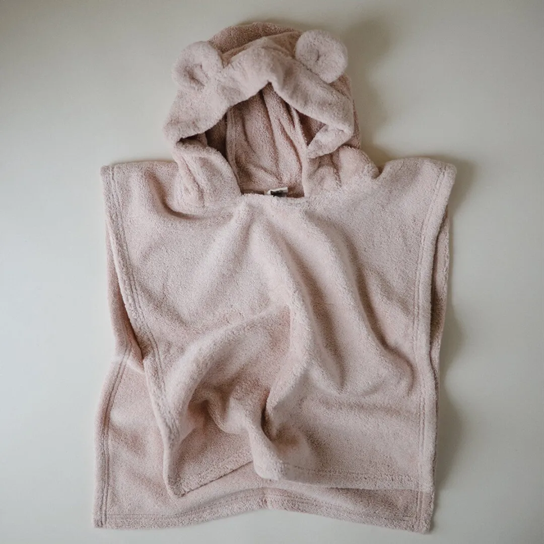 Mushie Poncho Handdoek Beer Blush - 1-3 jaar