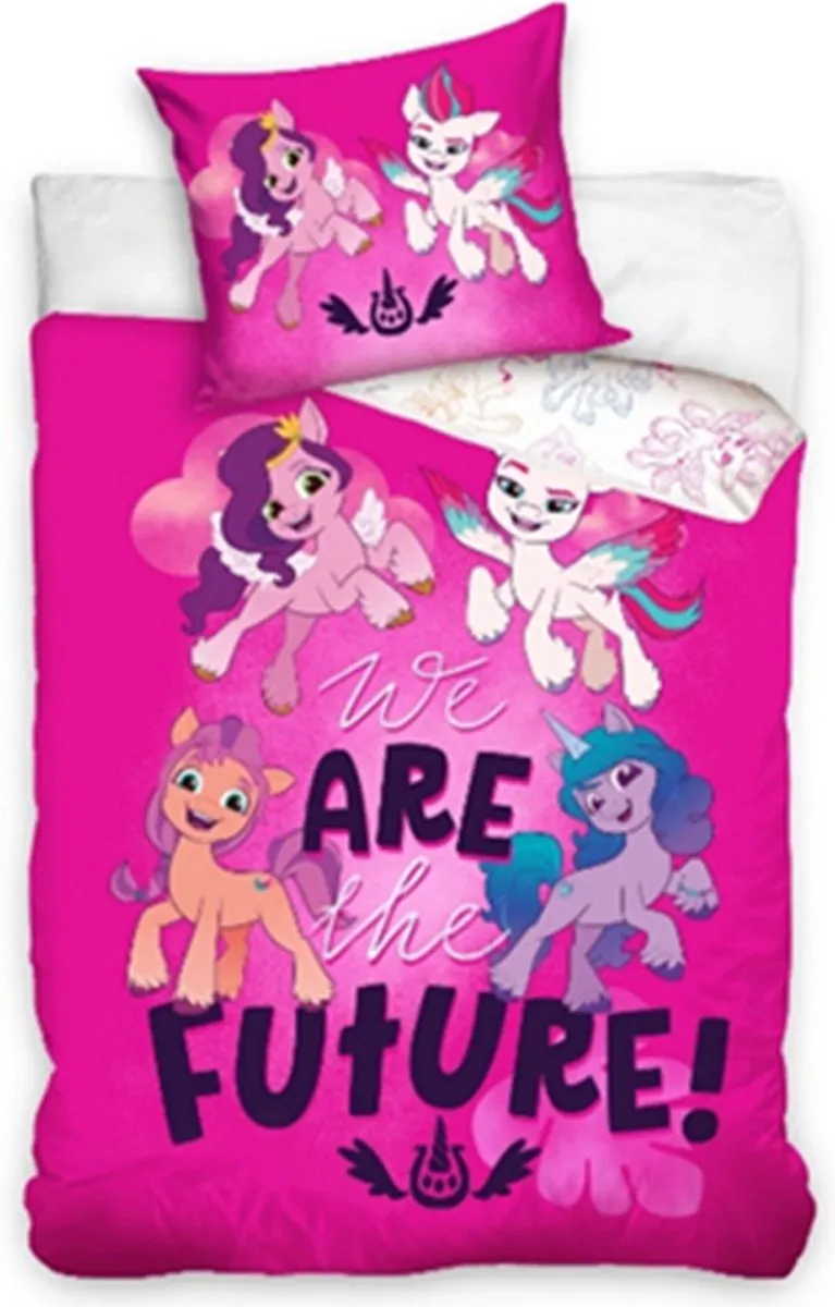 My Little Pony dekbedovertrek We are the Future- 140 x 200 cm + 70 x 90 cm - Katoen