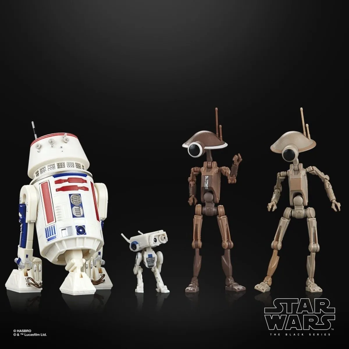 Hasbro Star Wars The Mandalorian Black Series 4-Pack R5-D4 BD-72 Pit Droids - Multi