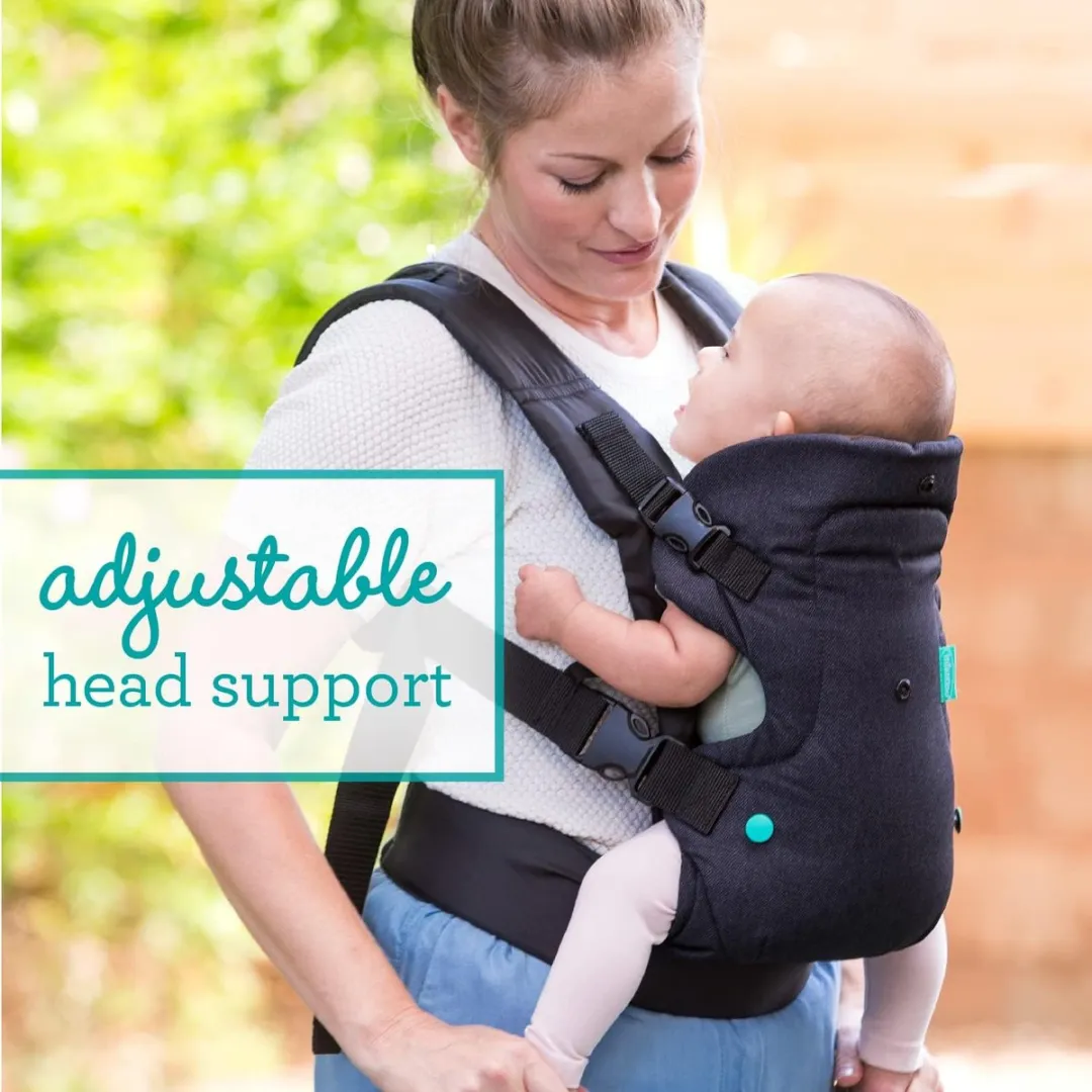 Infantino Flip 4-in-1 Babycarrier - Zwart Denim