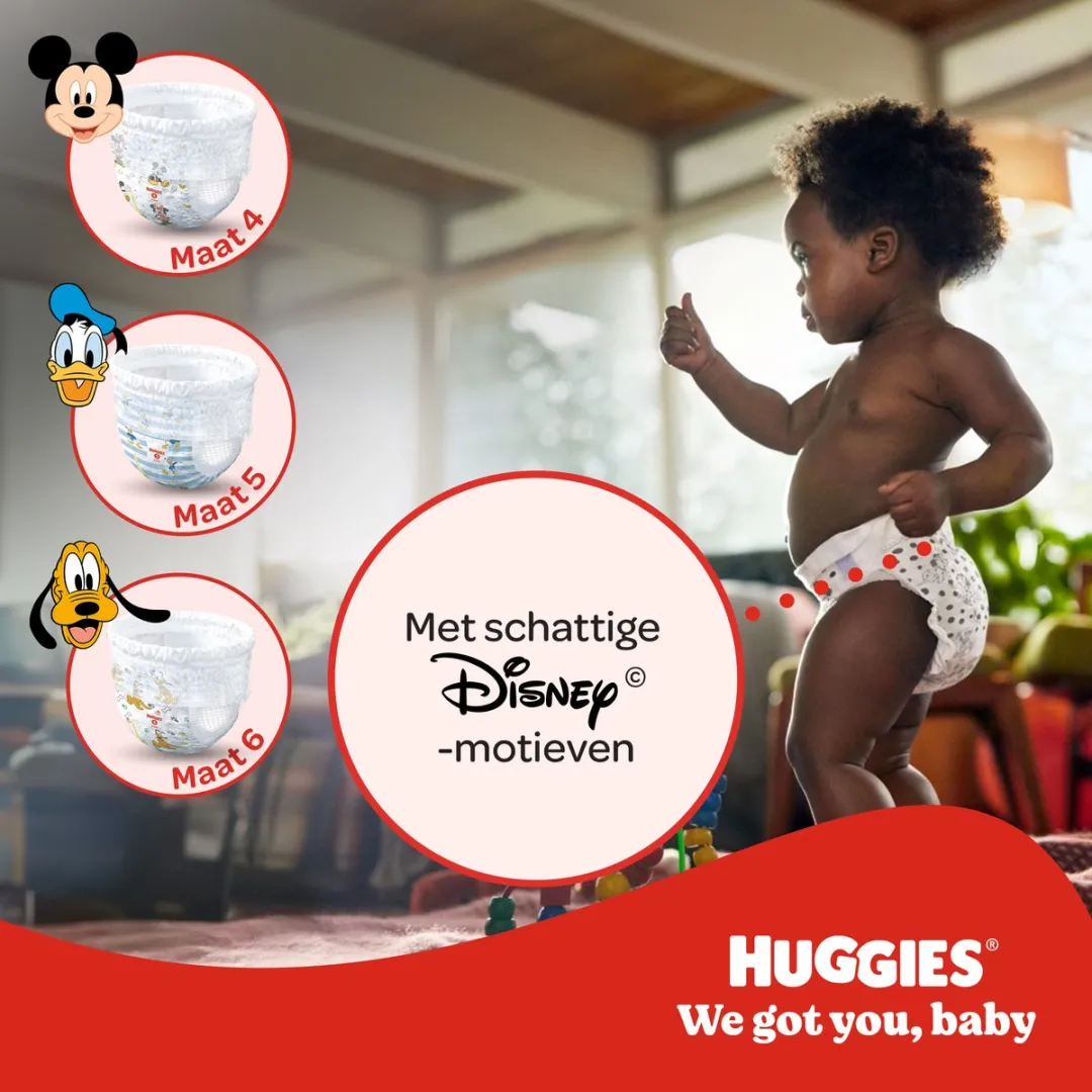 Huggies Little Movers Maat 6 Luierbroekjes - 96 Stuks - Disney Designs