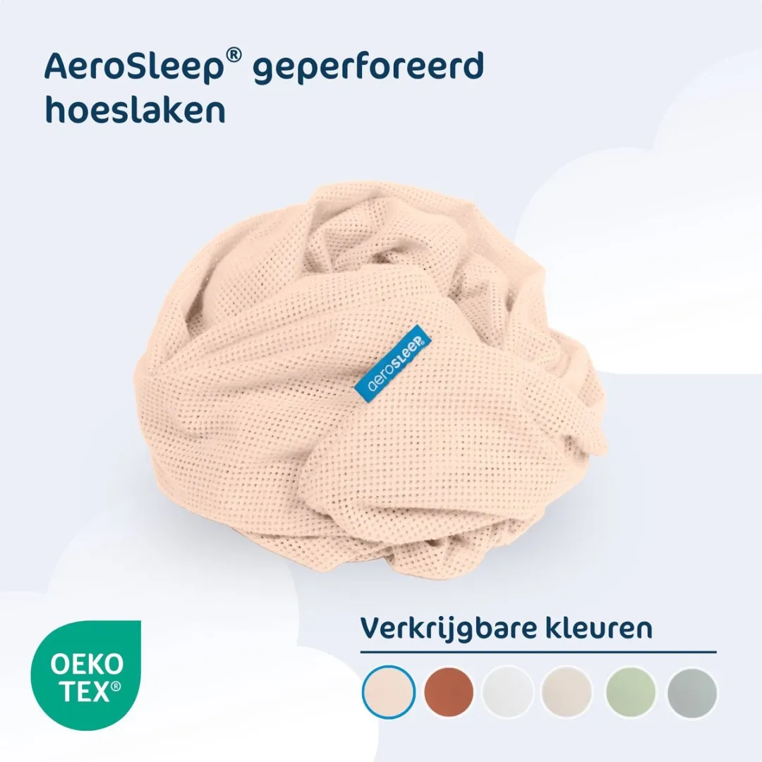 AeroSleep Hoeslaken 140x70cm - Peach
