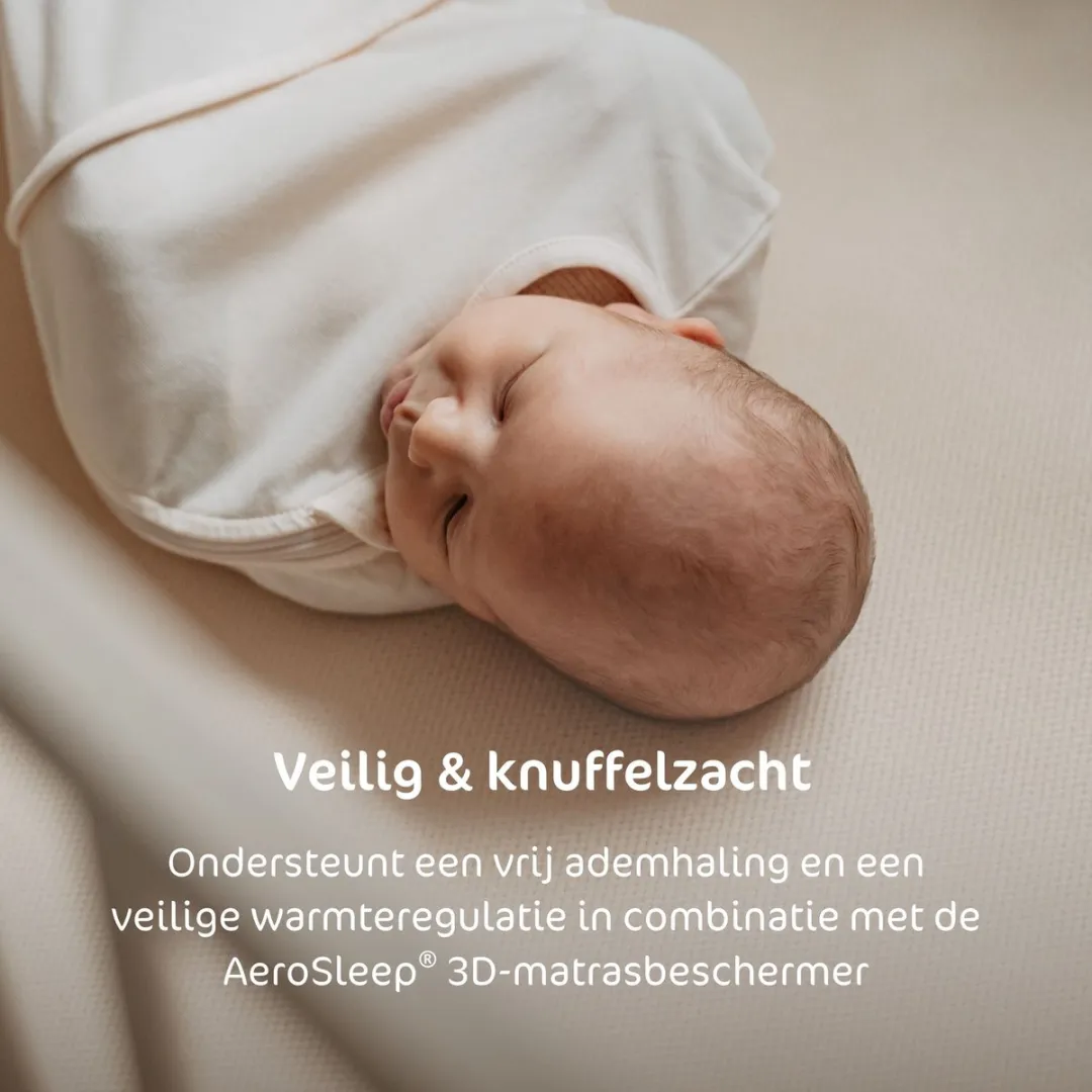 AeroSleep® hoeslaken voor Premium babymatras - 120 x 60 cm - Olive