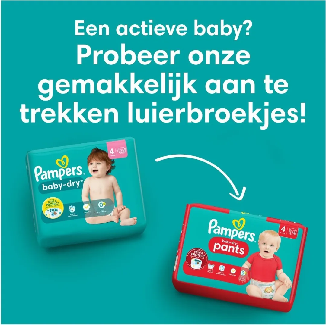 Pampers Baby Dry Maat 4+ - 94 Stuks