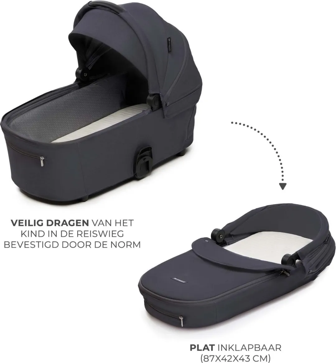 KinderKraft NEA 2 Kinderwagen 2-in-1 - Grijs