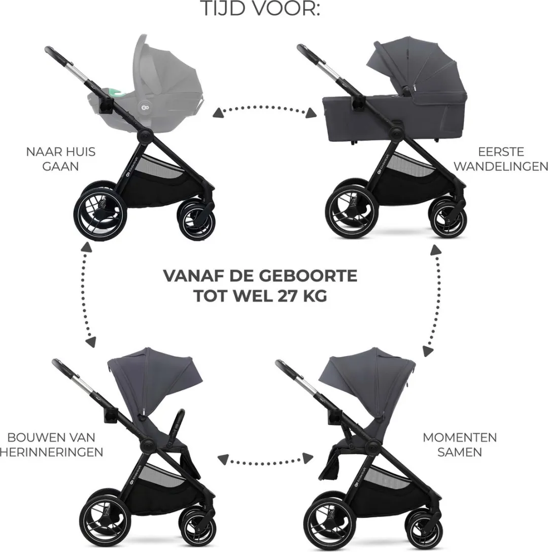 KinderKraft NEA 2 Kinderwagen 2-in-1 - Grijs