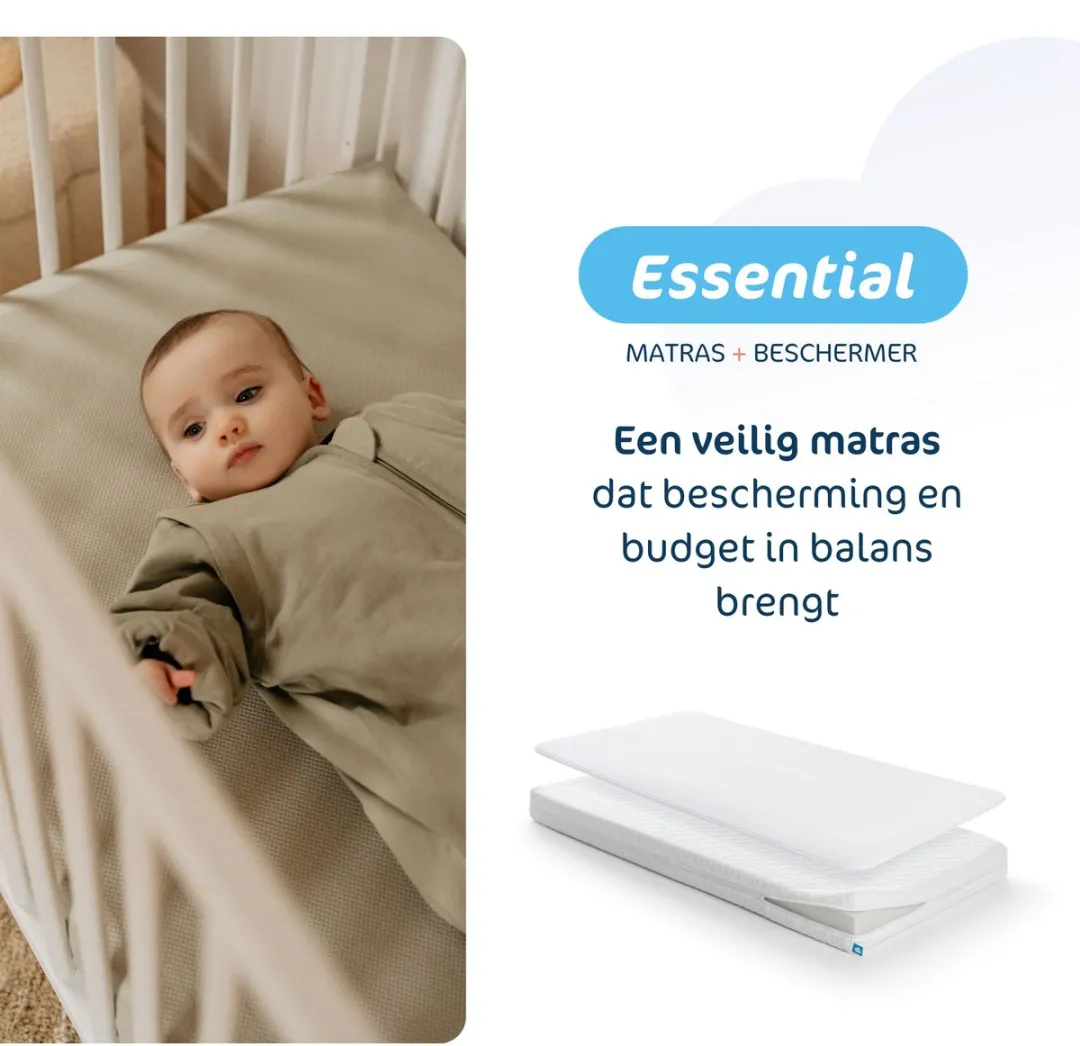 AeroSleep Essential 2-in-1 Matraspakket 120x60cm - Wit