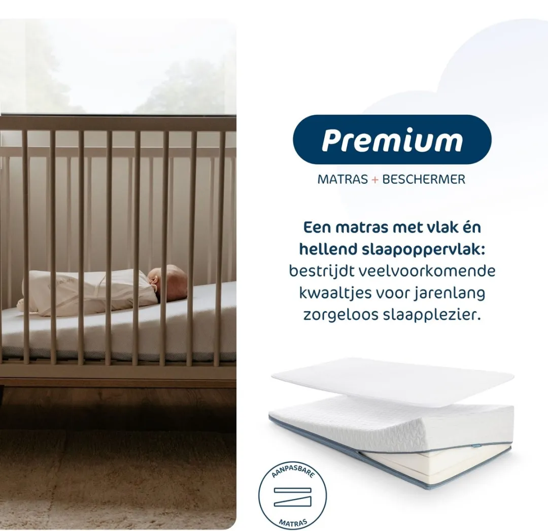 AeroSleep Premium 2-in-1 Matraspakket 120x60cm - Wit