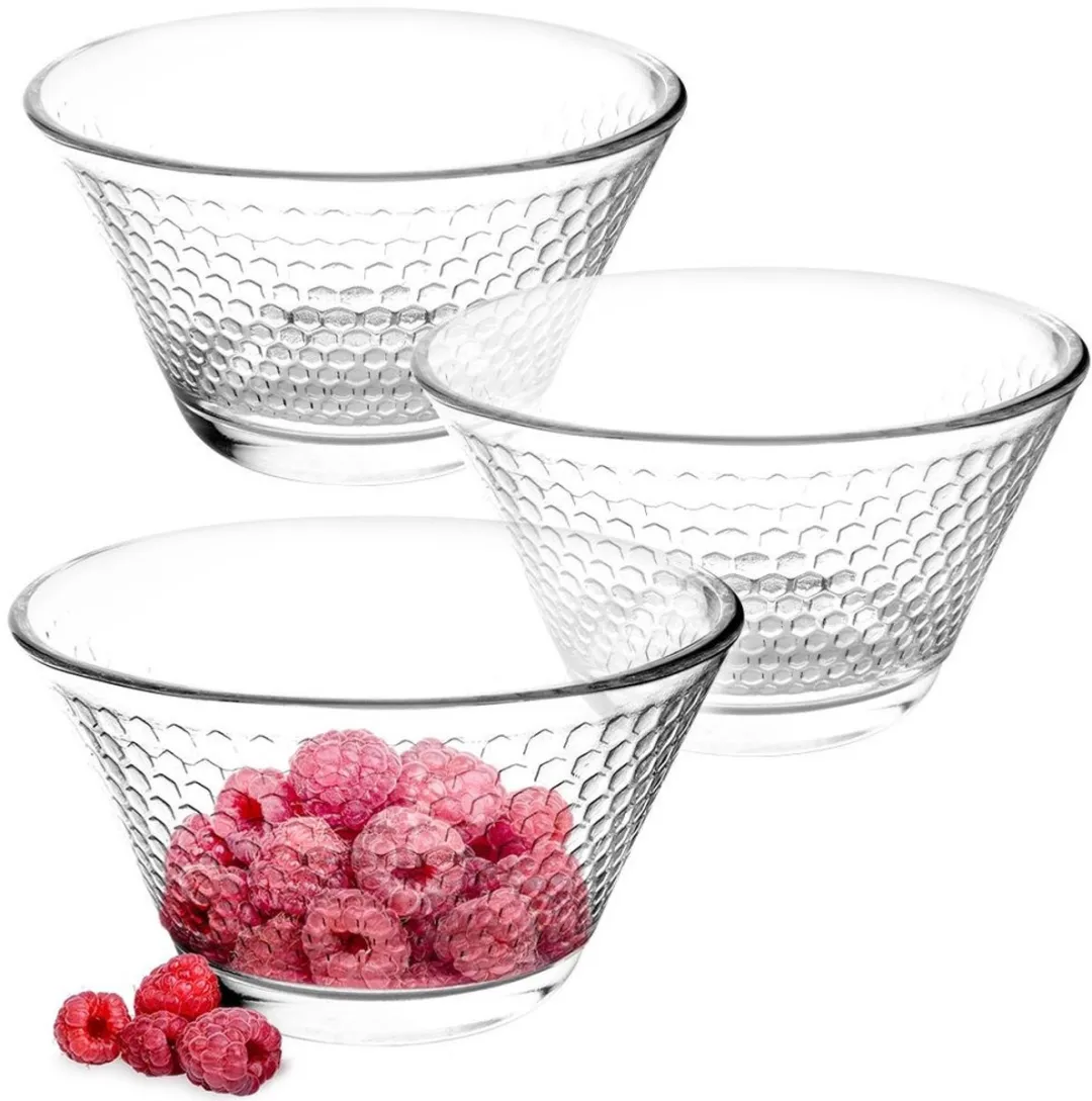 Excellent Houseware Glazen Kom Set 300ml