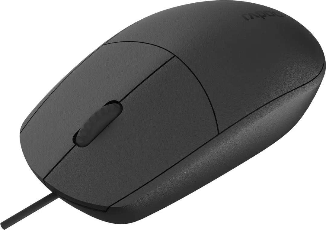 Rapoo 186853 Wired Optical Mouse - Zwart - afbeelding 6 van 6