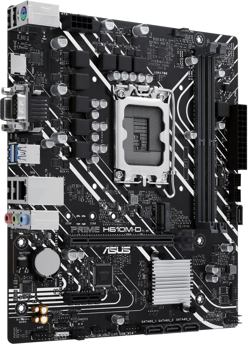 ASUS PRIME H610M-D Moederbord - Micro-ATX - Intel H610 - LGA 1700