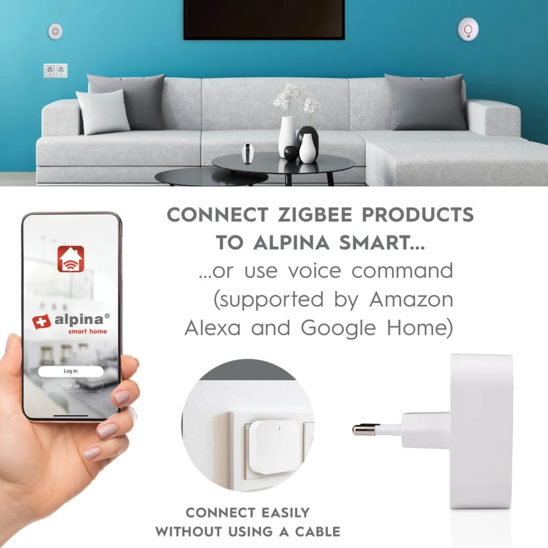 Alpina Smart Home Zigbee Gateway 8711252265476 - Wit