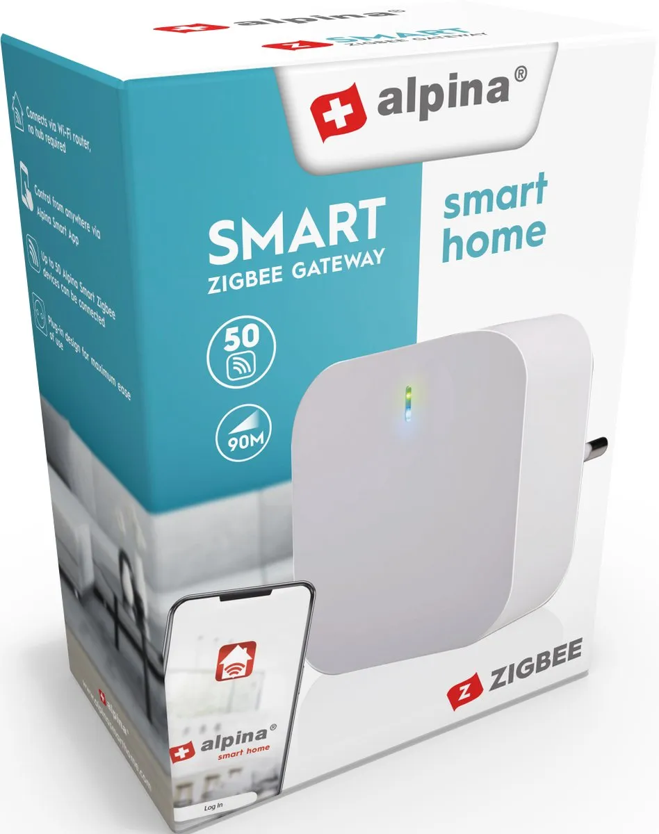 Alpina Smart Home Zigbee Gateway 8711252265476 - Wit - afbeelding 6 van 6