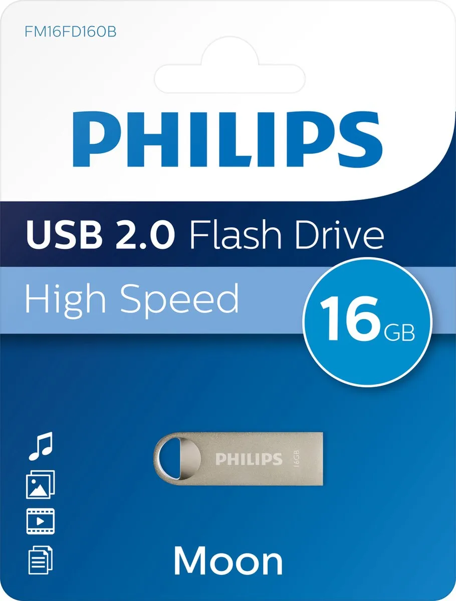 Philips USB-stick FM16FD160B 16GB - Grijs