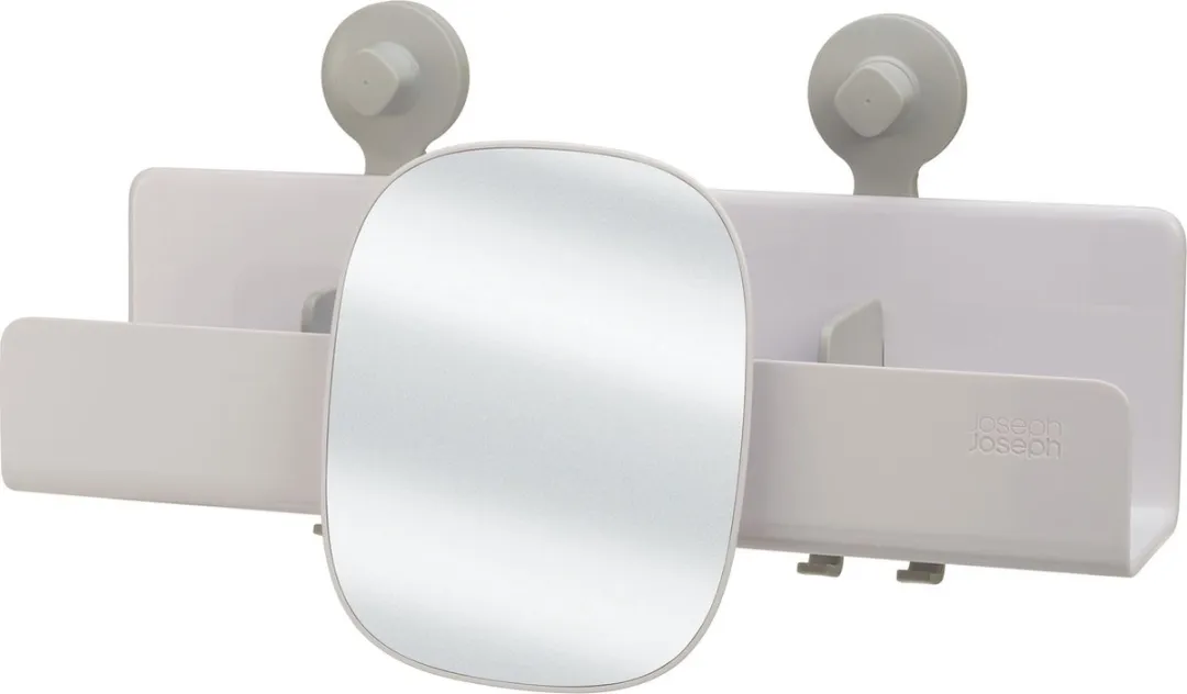 Joseph Joseph Douchemandje met spiegel Large - Wit
