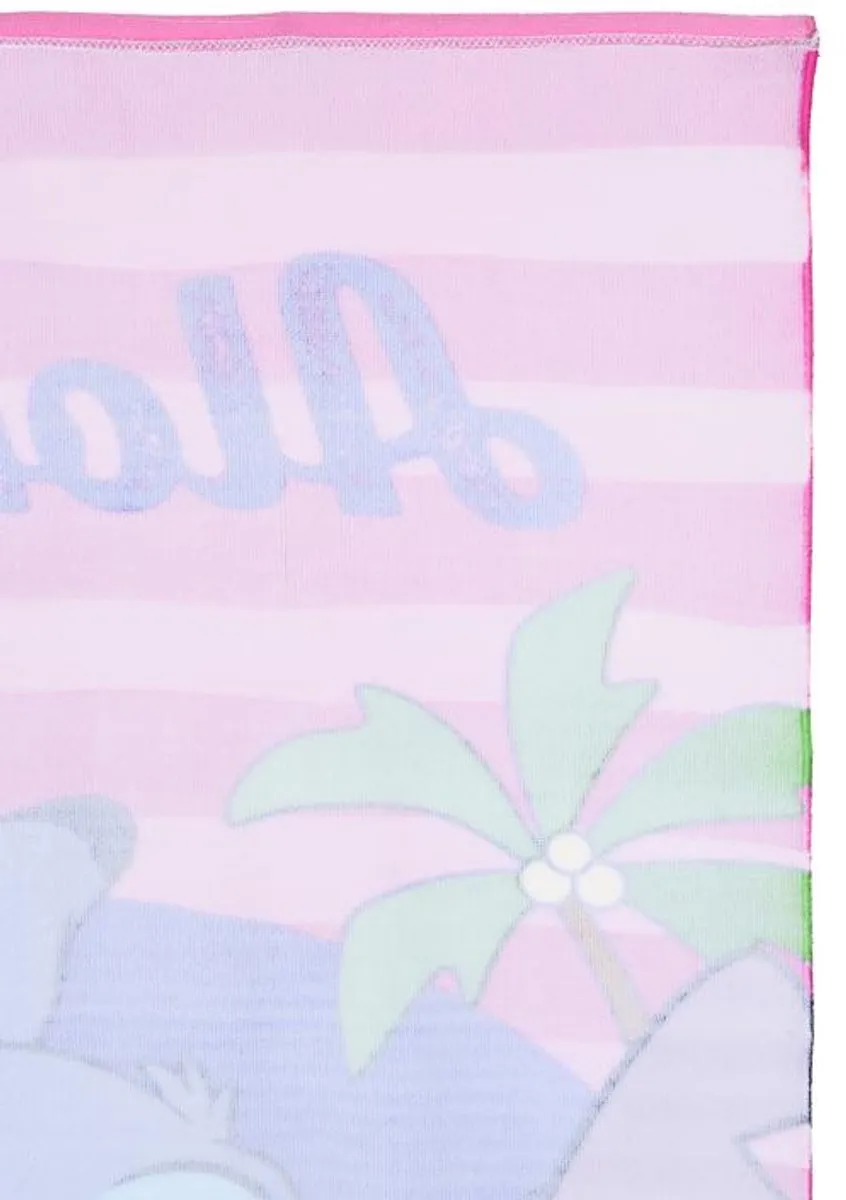 Disney Lilo & Stitch Strandlaken 70x140cm - Roze - afbeelding 3 van 3