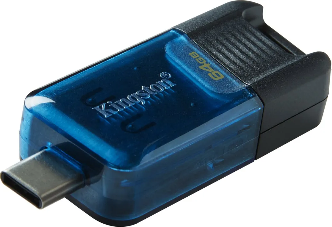 Kingston DataTraveler DT80M 64GB USB-Stick - Zwart