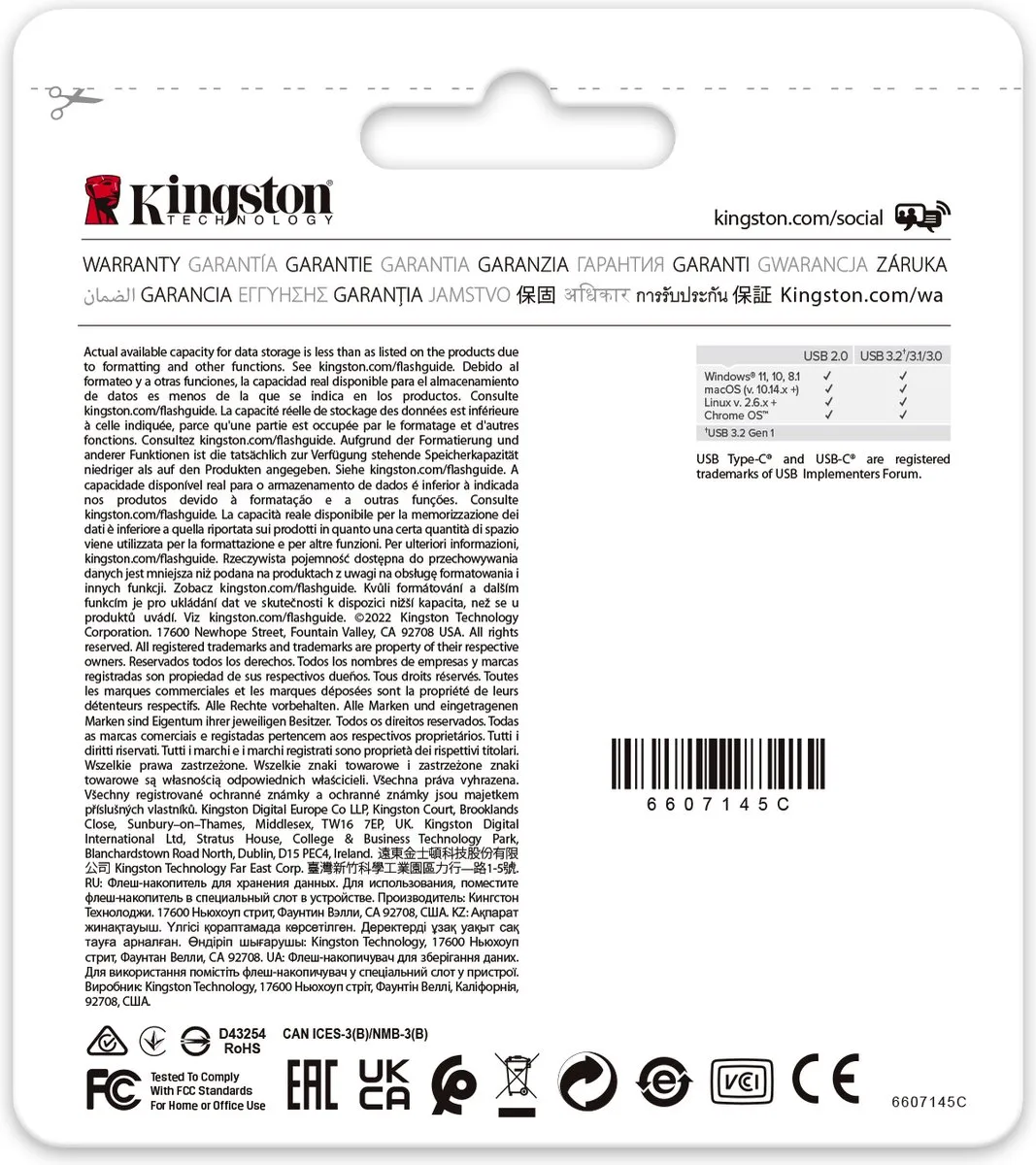 Kingston DataTraveler DT80M 64GB USB-Stick - Zwart