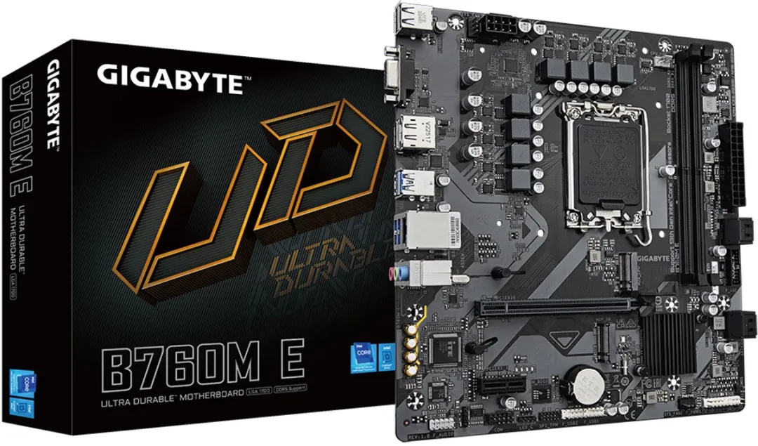 Gigabyte B760M E Micro ATX Moederbord