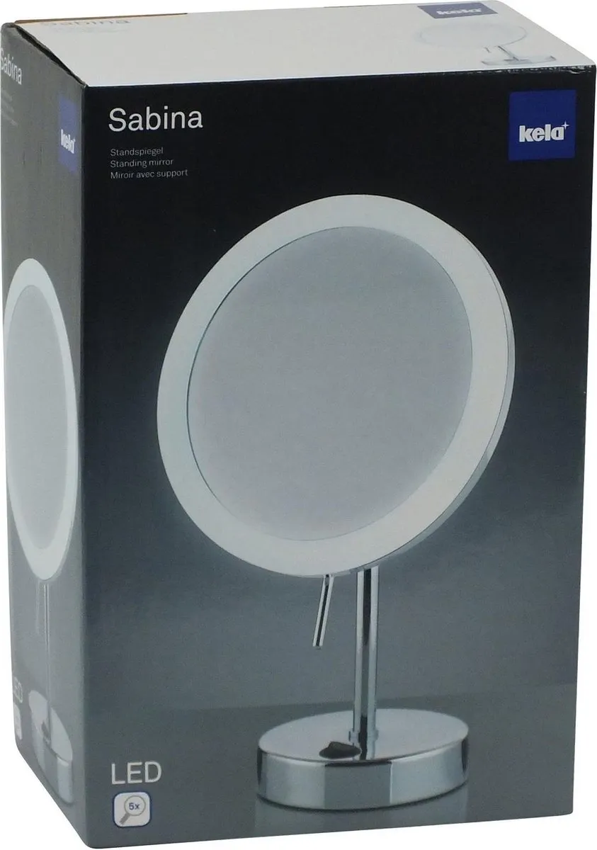 Kela Sabina Spiegel Ø12cm - Zilver