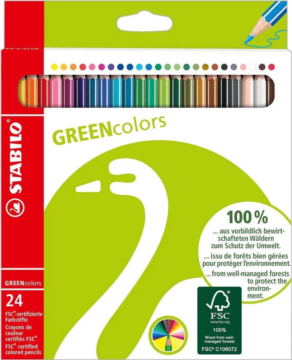 STABILO GREENcolors Kleurpotloden 18-delig