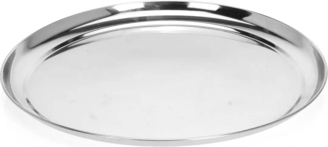 Excellent Houseware Silver Circle Dienblad - Ø33cm - RVS - Zilver