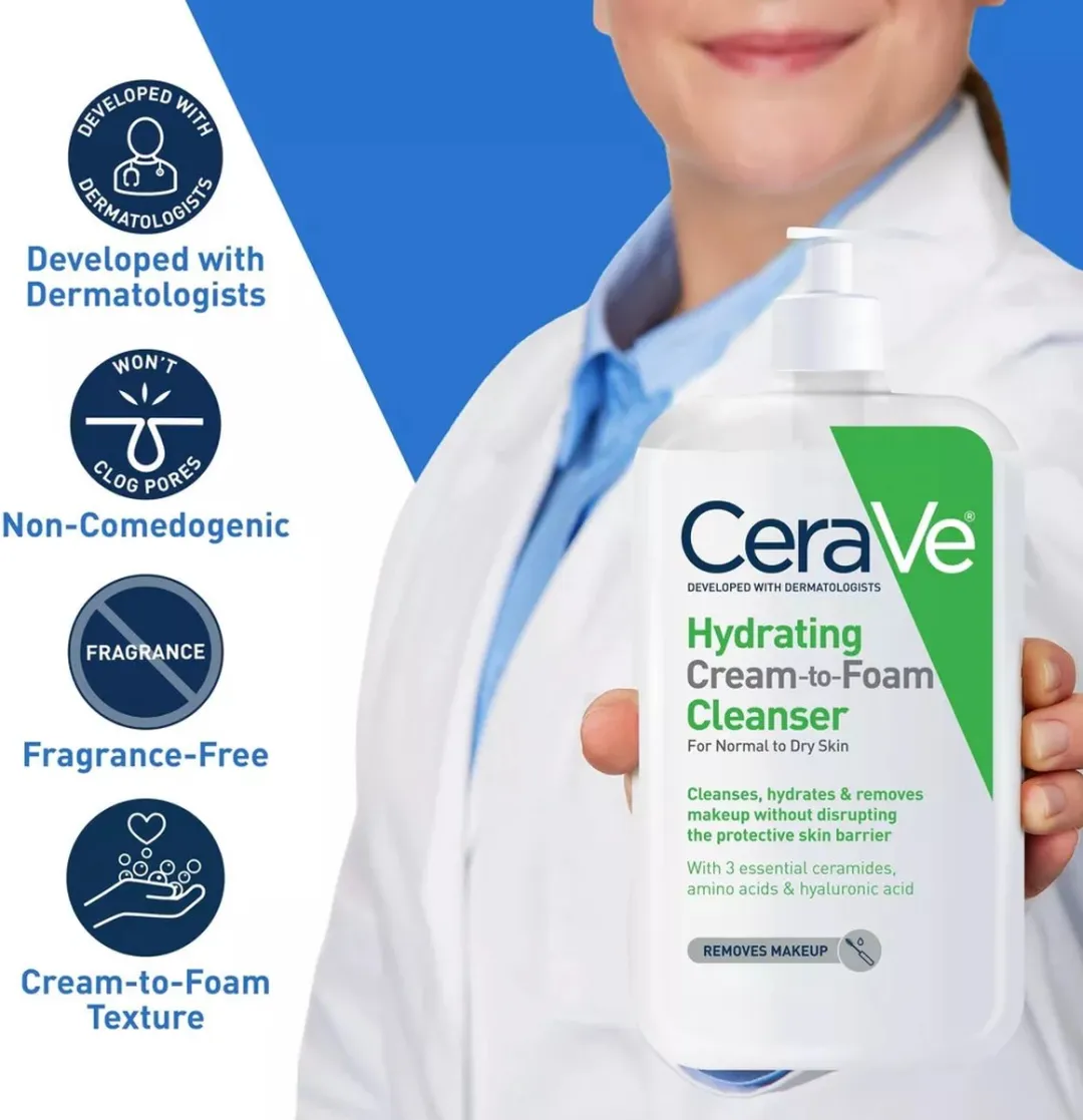 CeraVe Hydrating Cream to Foam 562ml